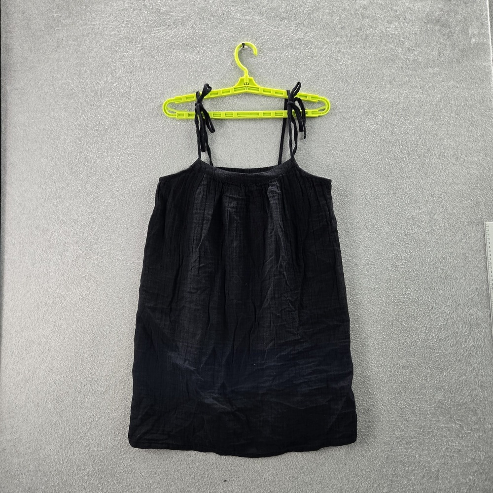 Old Navy Women Dress M Black Tie Scoop Neck Pullover NWT
